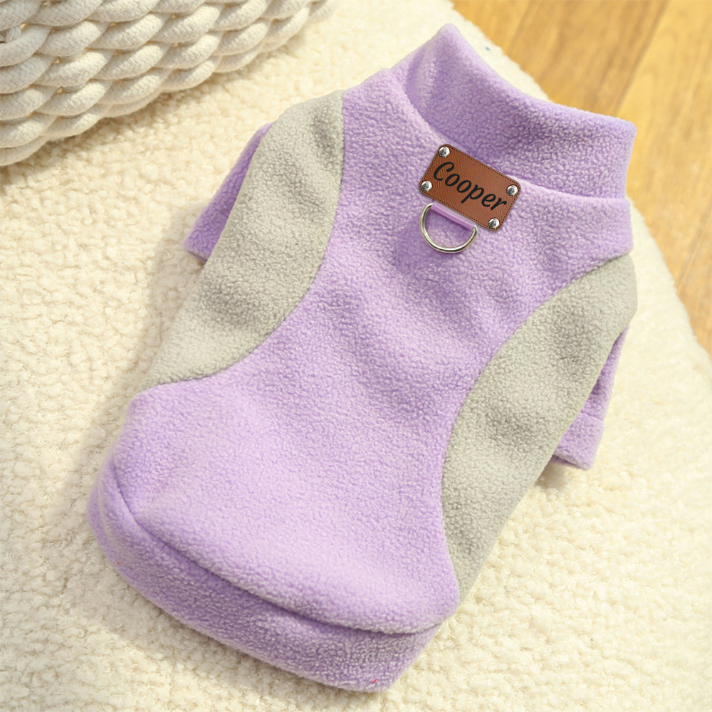 Personalized Leather Patch Pets Color Sweatshirts | BKPet225