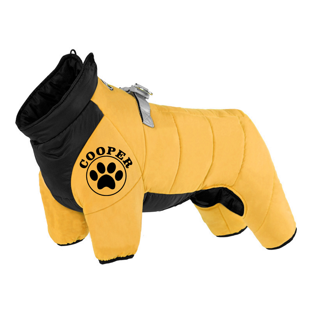 Personalized Pet Winter Warm Windproof Puffer Jacket | BKPet272