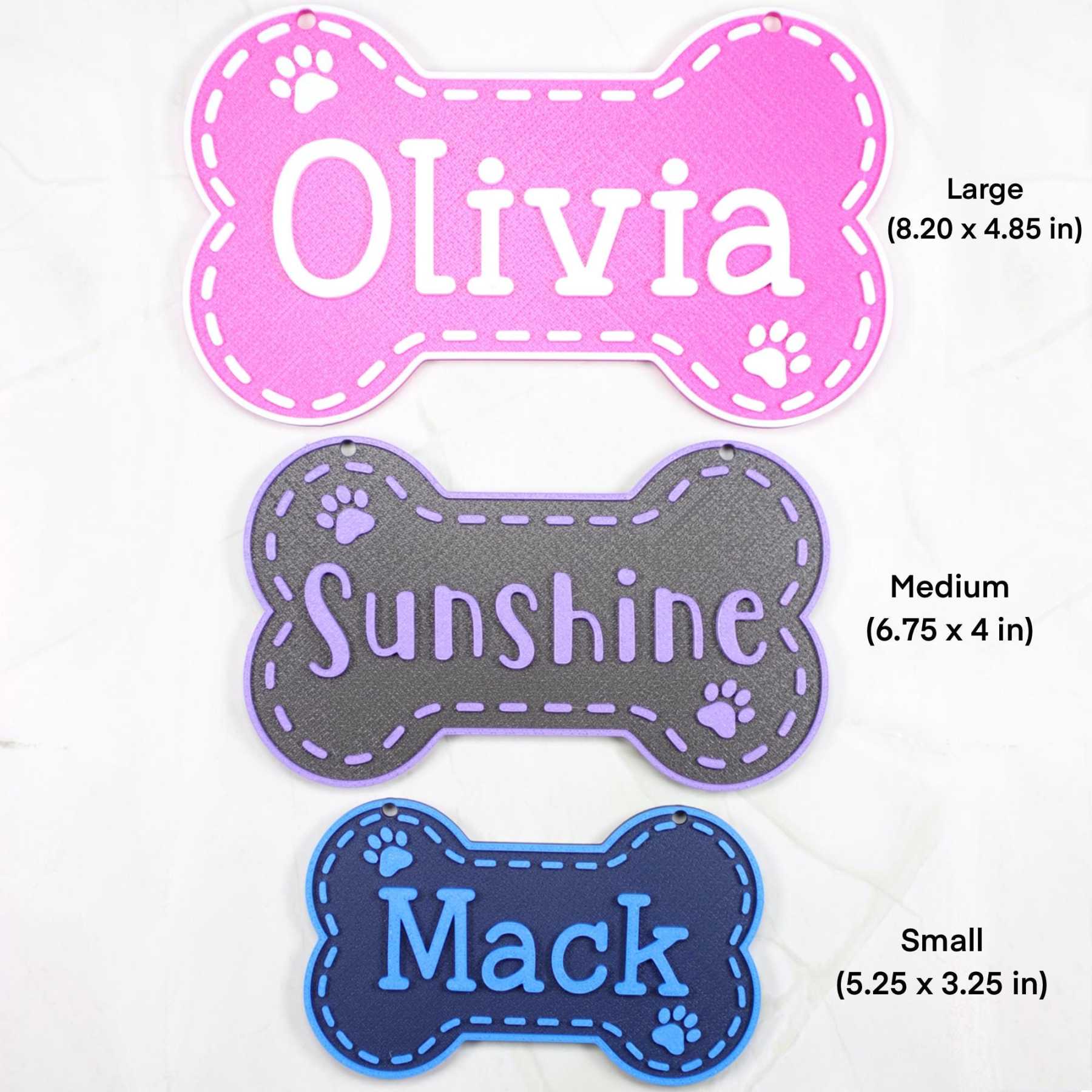 Personalized 3D Printed Dog Name Crate Sign | BKPet411