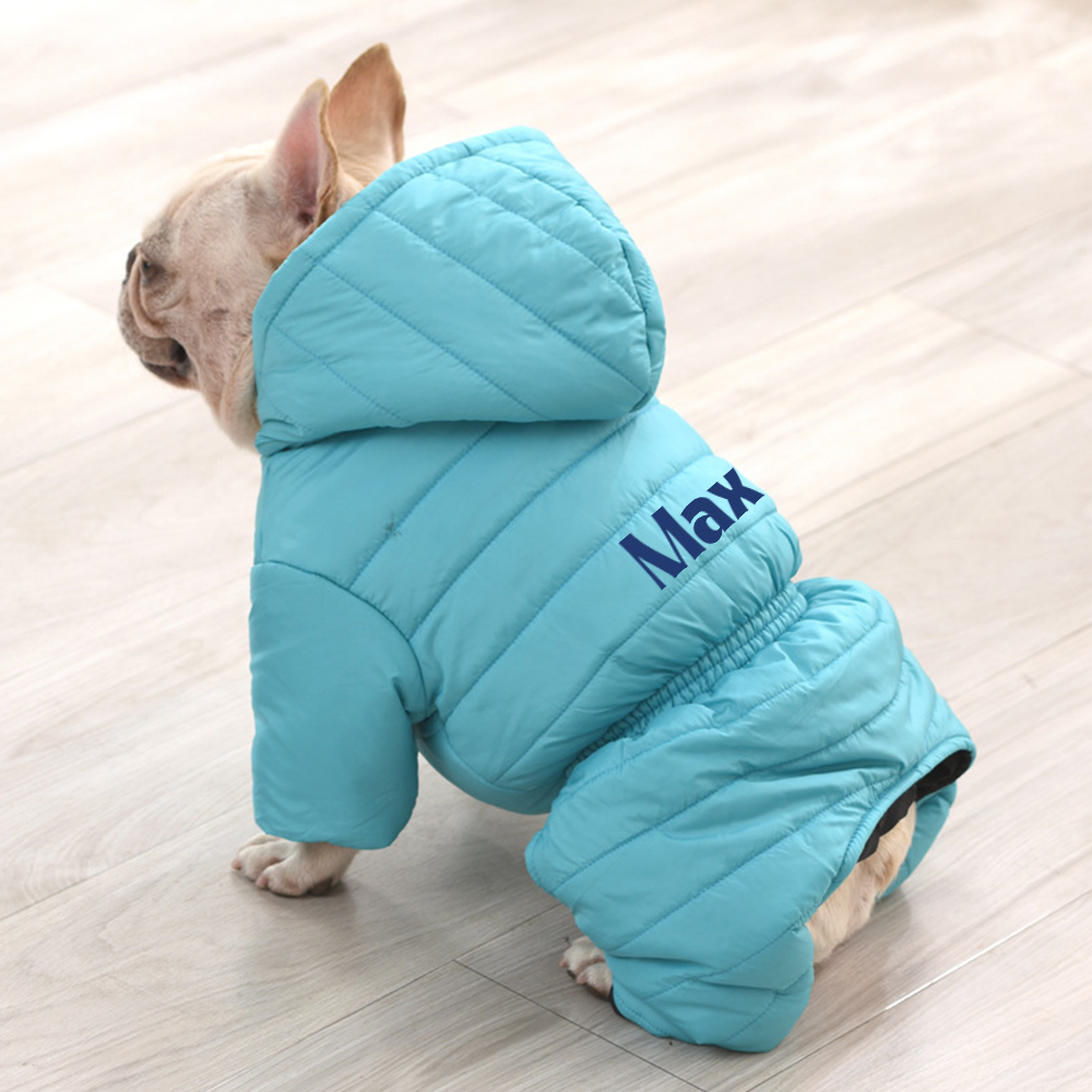 Personalized Pet Winter Warm Windproof Large Puffer Jacket | BKPet310