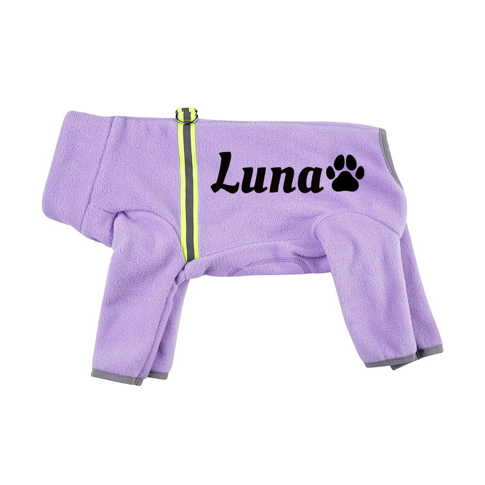 Personalized Pet Winter Warm Fleece Long Sleeve Sweater | BKPet312