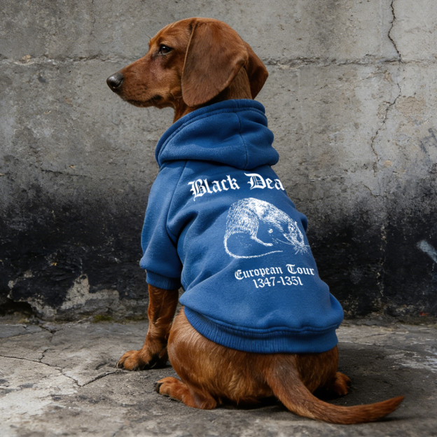 Black Death European Dour Puppy Hoodie | BKPet316