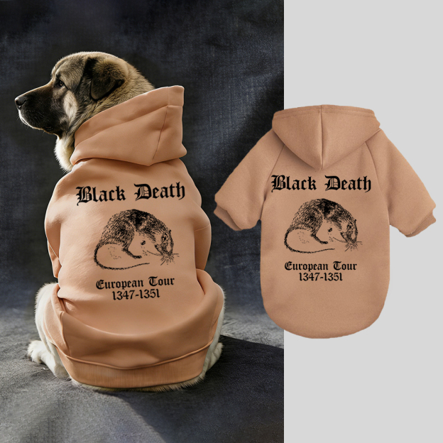 Black Death European Dour Puppy Hoodie | BKPet316