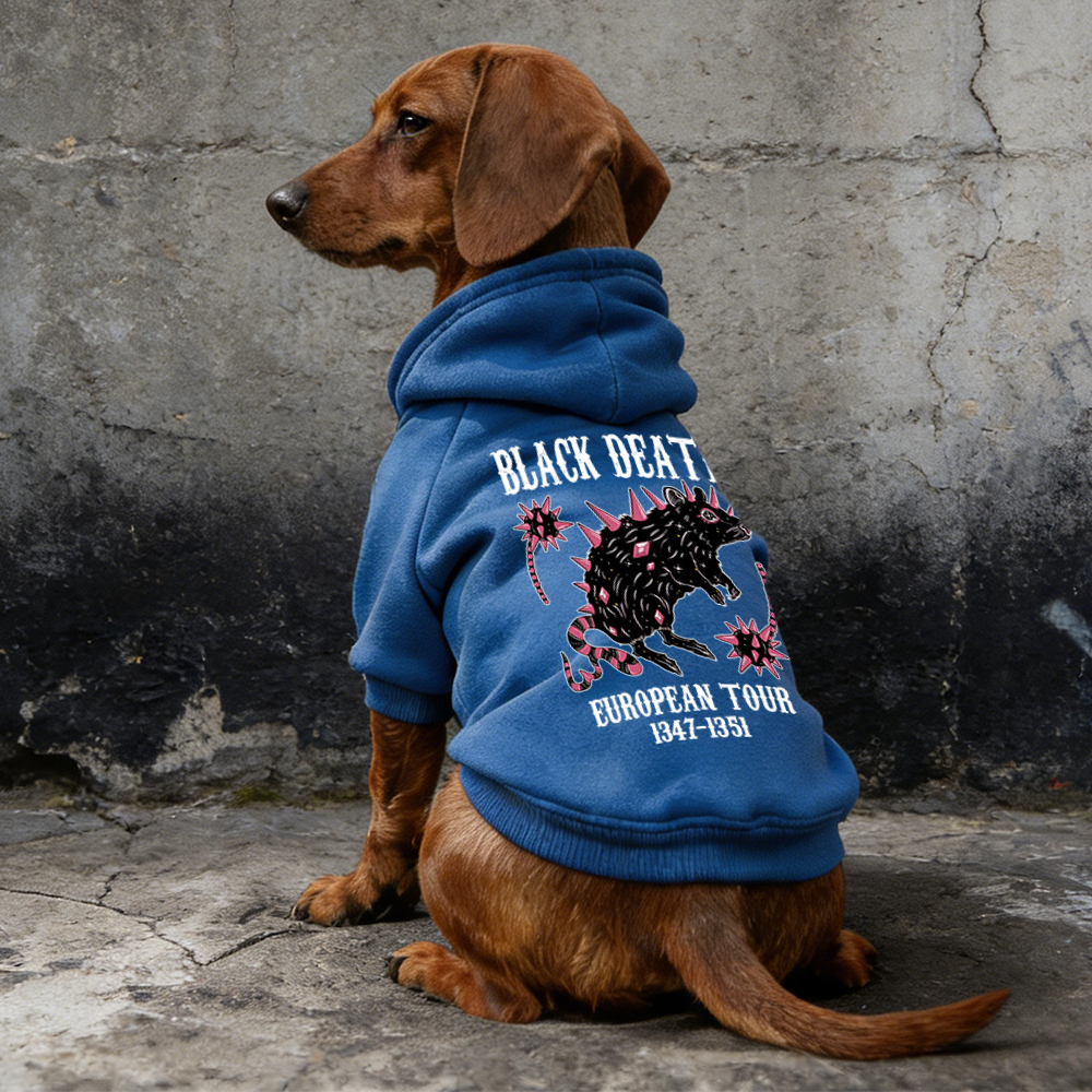 Black Death European Dour Puppy Hoodie | BKPet317