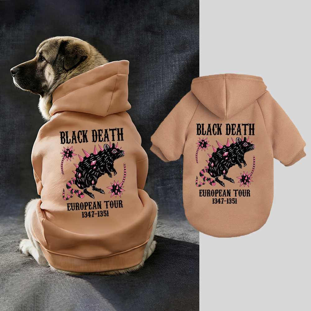 Black Death European Dour Puppy Hoodie | BKPet317