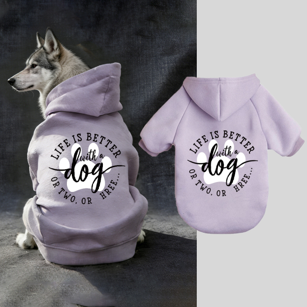 LIFE IS BETTER Puppy Hoodie | BKPet335