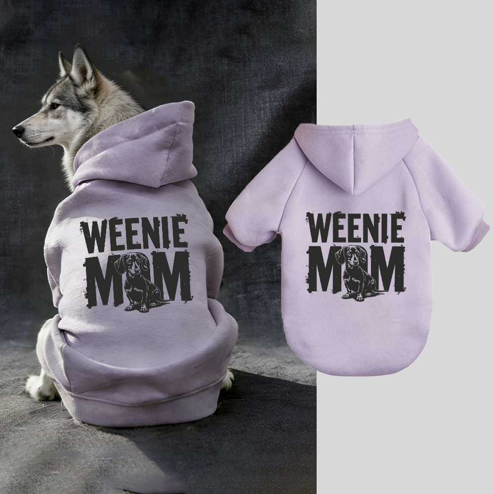 WEENIE MOM Puppy Hoodie | BKPet336
