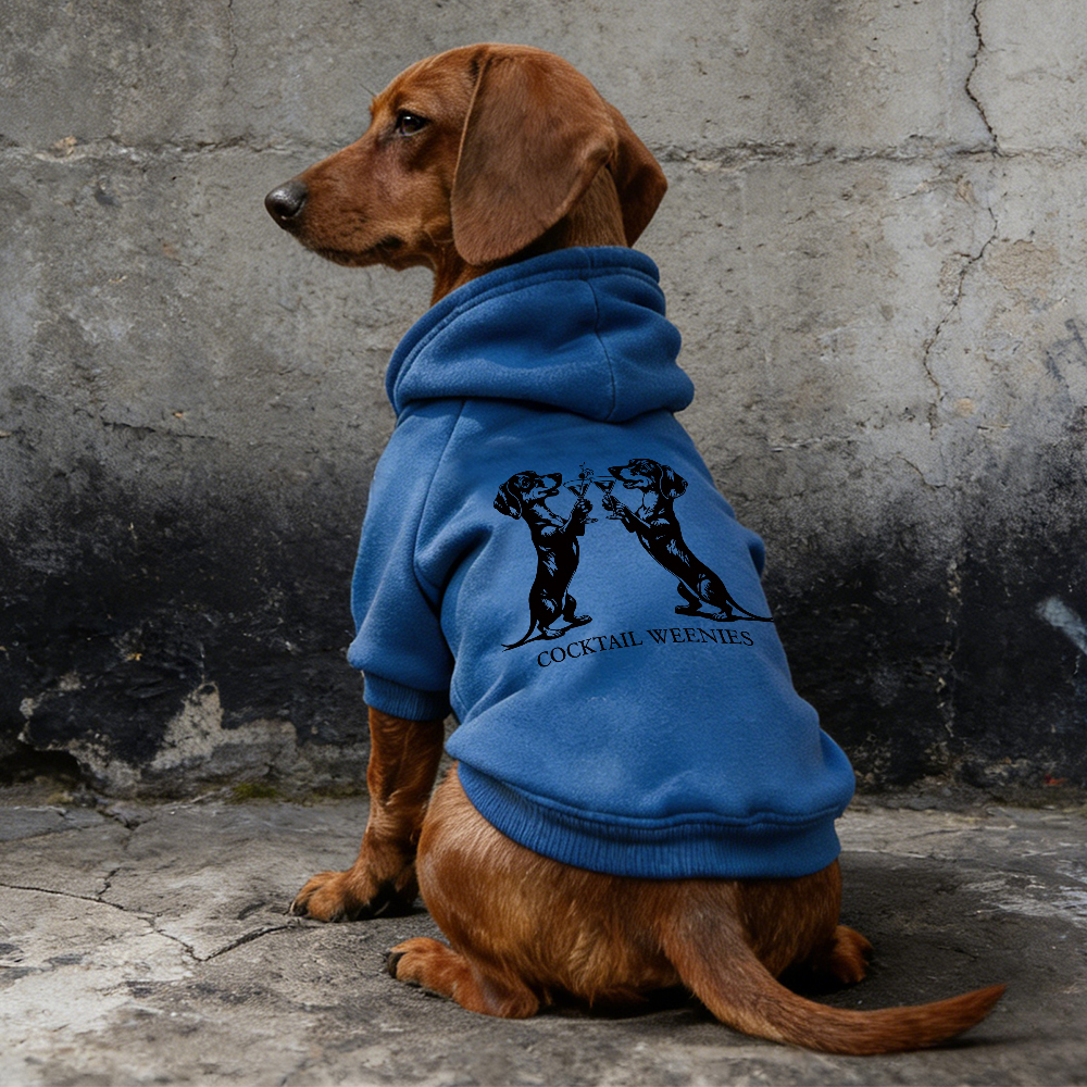 COCKTAIL WEENIES Puppy Hoodie | BKPet337