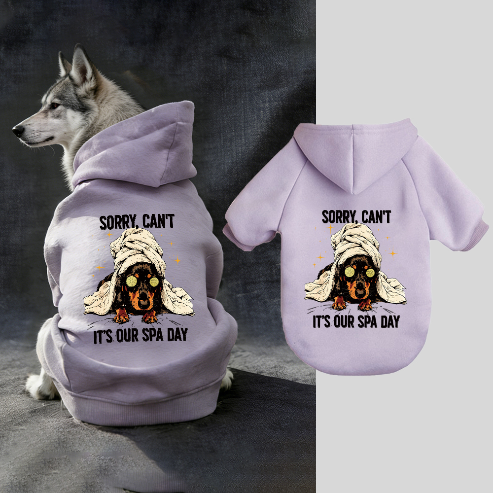 IT'S OUR SPA DAY Puppy Hoodie | BKPet339