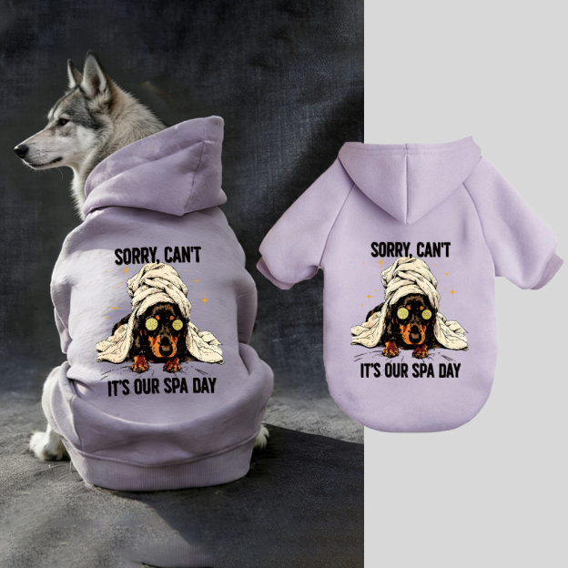 IT'S OUR SPA DAY Puppy Hoodie | BKPet339