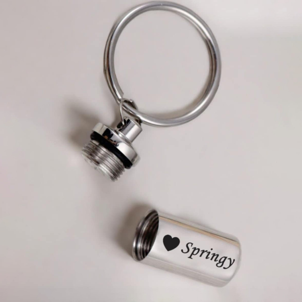 Personalized Pet Ashes Keepsake Keychain | BKPet351