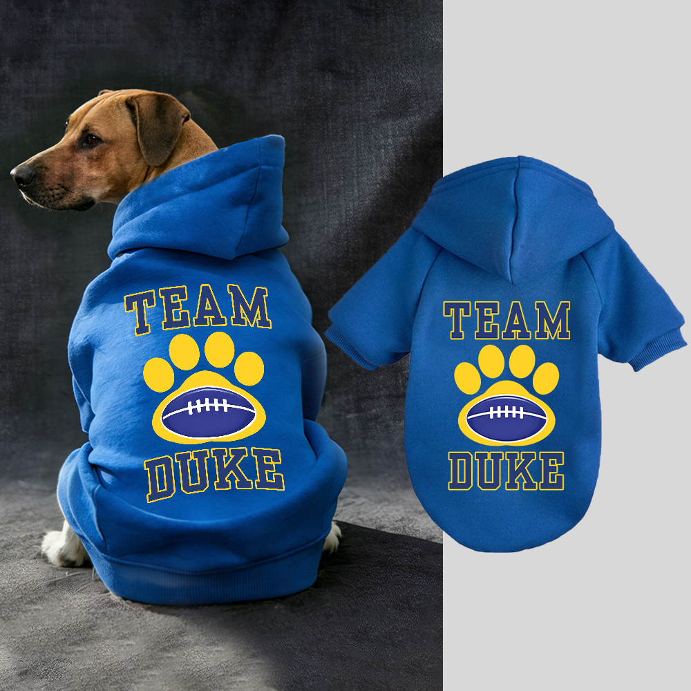 Personalized Football Team Pet Paw Soft Hoodie | BKPet427