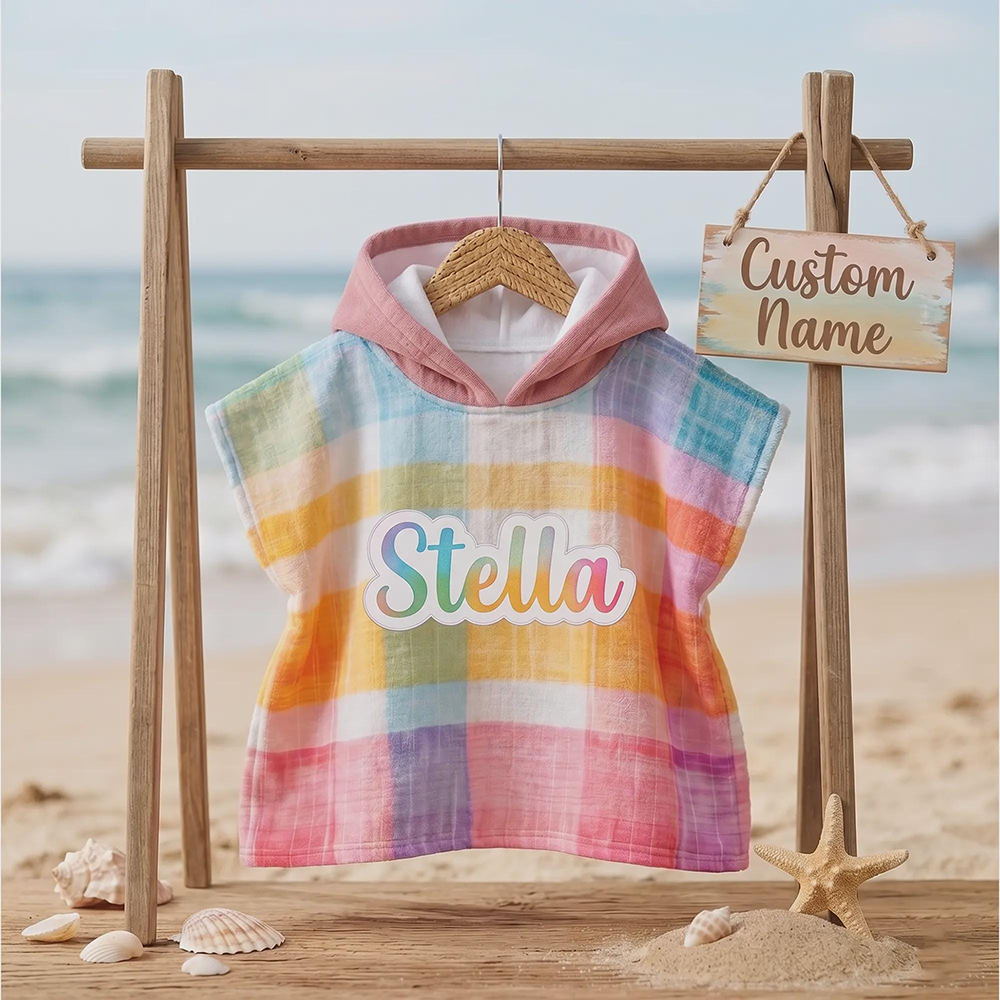 Personalized Hooded Beach Towel for Summer & Beach | MNSummer23