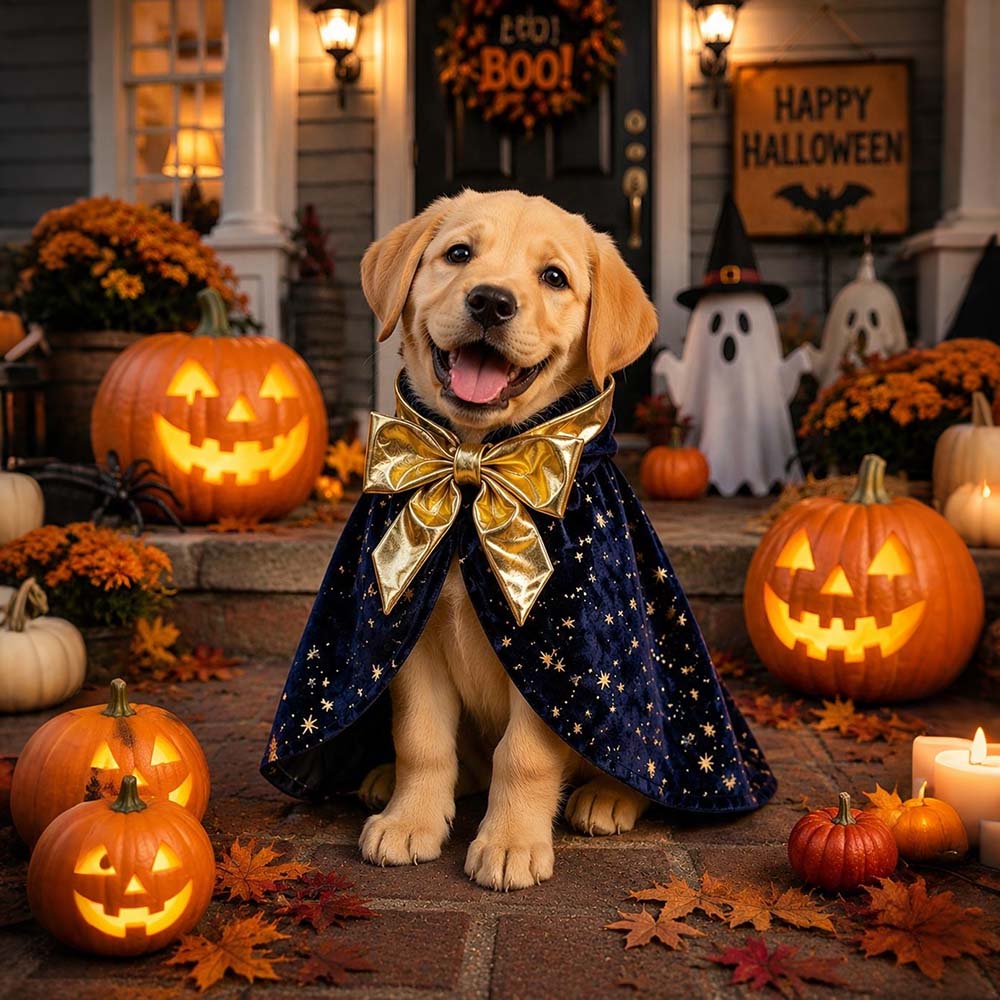 Personalized Halloween Wizard Cape For Pets | MNHalloween21