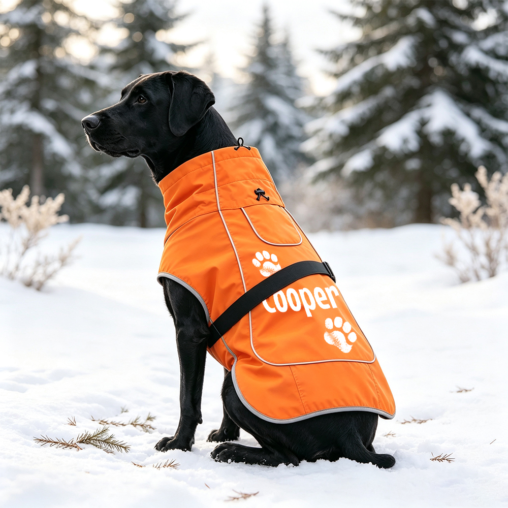 Personalized Pets Winter Warm Windproof Jacket | BKPet593