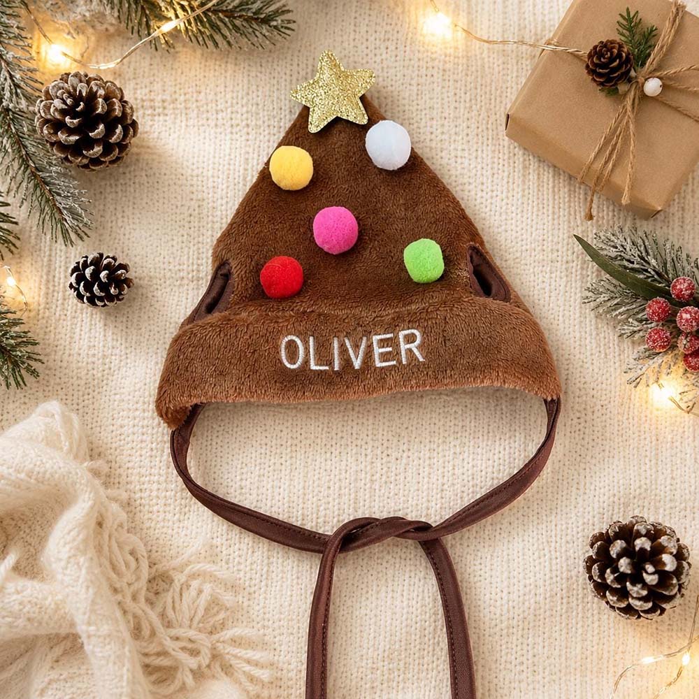 Personalized Embroidered Christmas Pets Hat | MCGift410