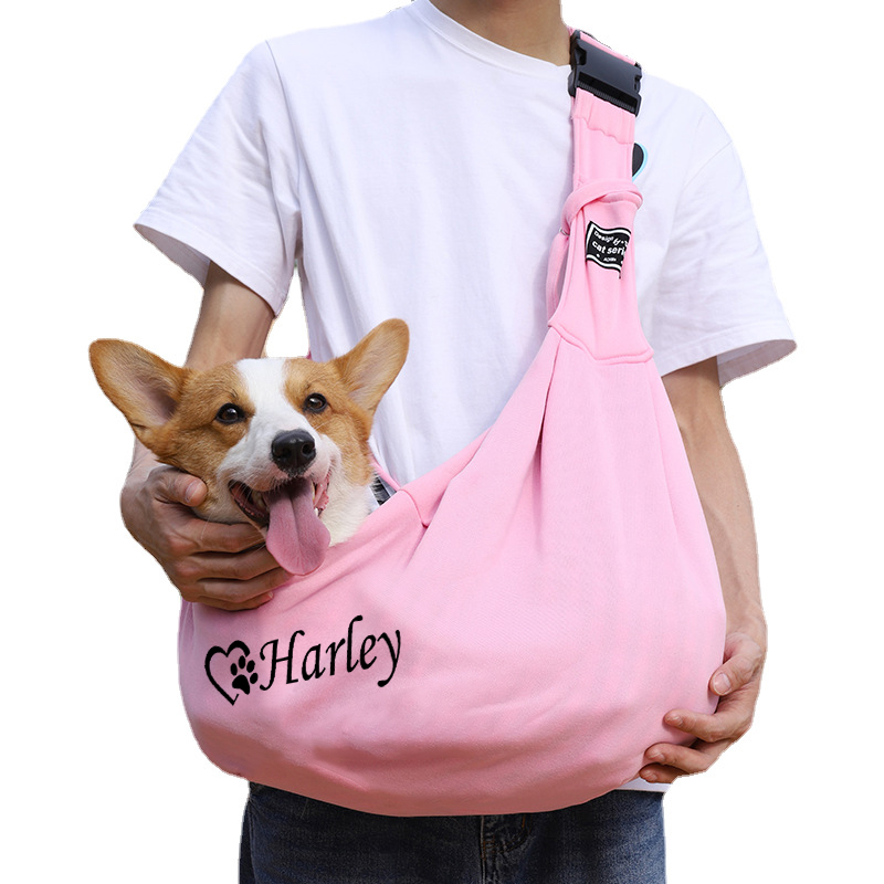 Personalized Pet Hands Free Sling Carrier | BKPet43