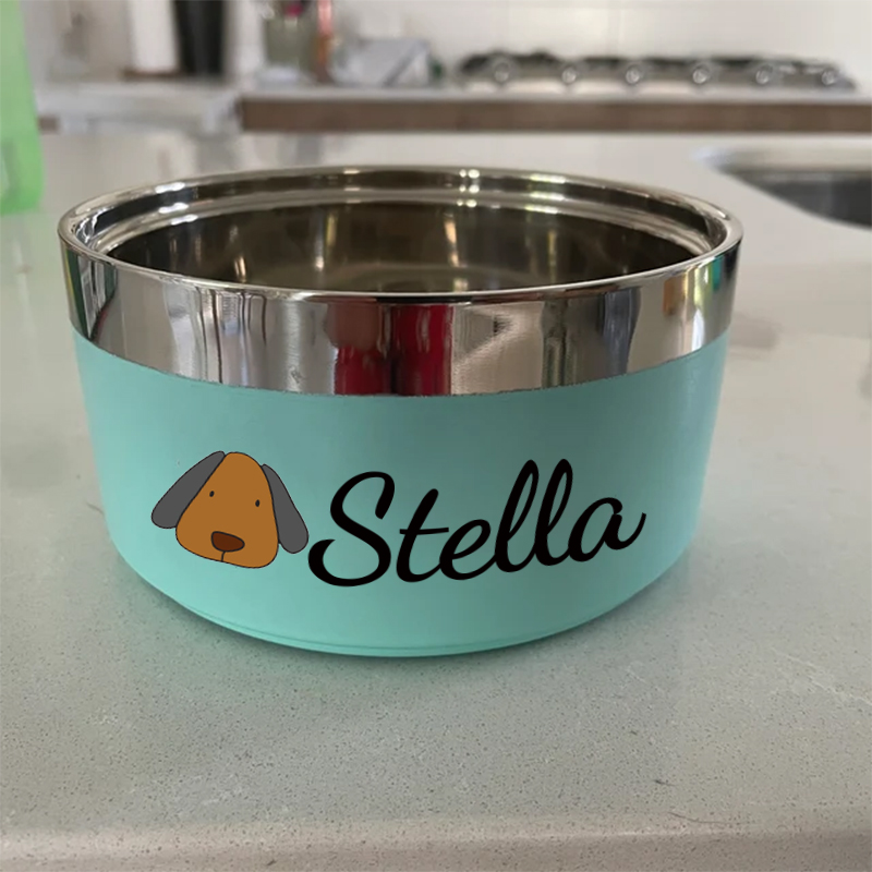 Personalized Stainless Steel Pet Food Bowl  | BKPet48