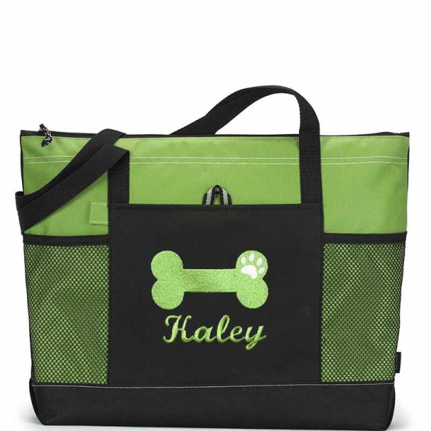 Personalized Dog Bone Color Tote Bag  | BKPet65