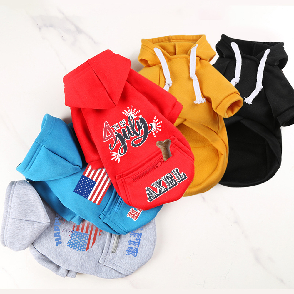 Personalized The 4th of July Pet Hoodie | BKPet153
