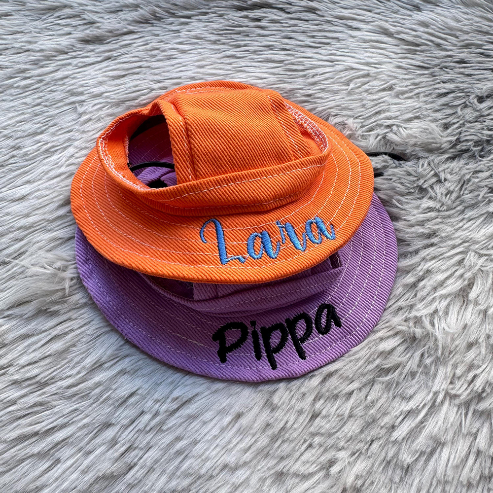 Personalized Embroidery Adjustable Pet Sun Bucket Hat | BKPet183