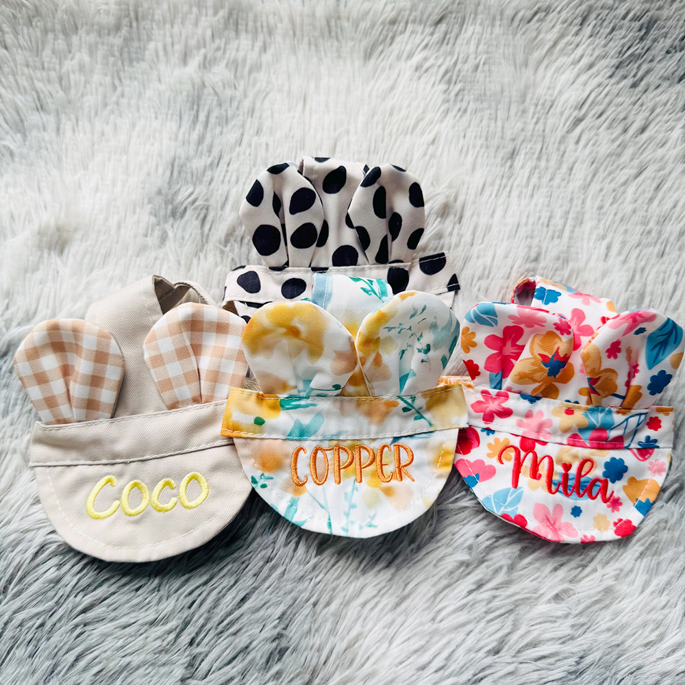 Personalized Embroidery Lovely Pet Hat with Ears | BKPet185