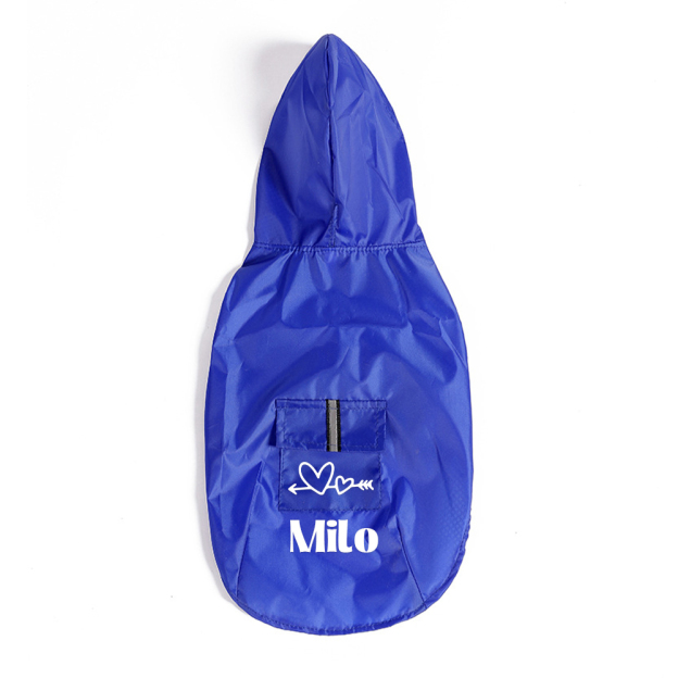 Personalized Pets Waterproof and Reflective Raincoat | BKPet270