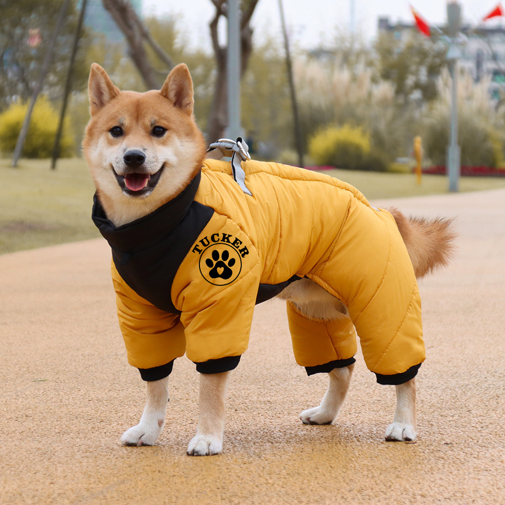 Personalized Pet Winter Warm Windproof Puffer Jacket | BKPet272