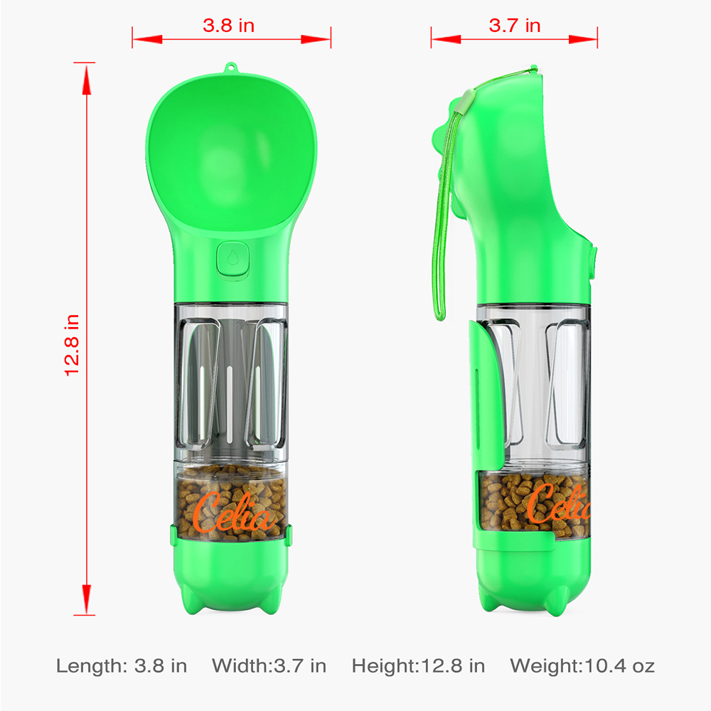 Personalized 4 in 1 Dog Water Bottle Container | MNAccs85