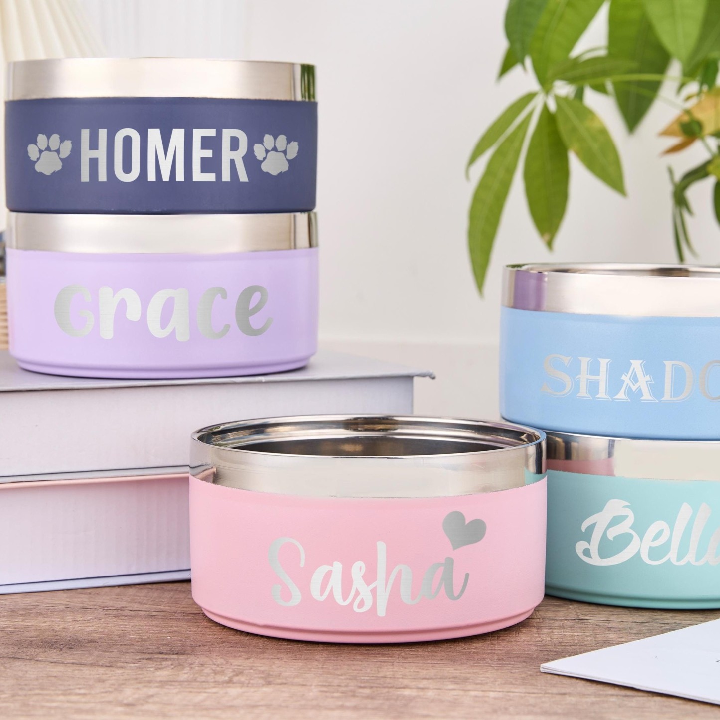 Personalized Stainless Steel Pet Food Bowl  | BKPet150