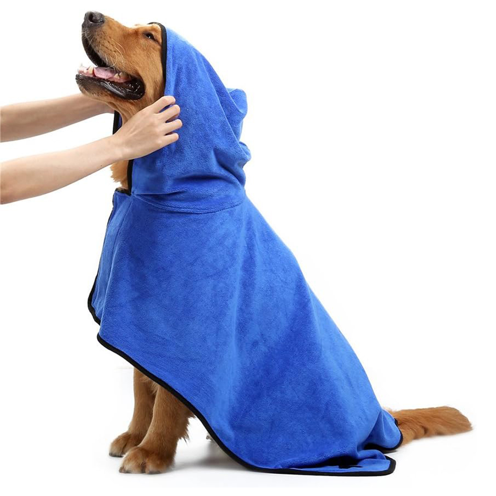 Personalized Pet Embroidery Soft Bathrobe Towel | BKPet92