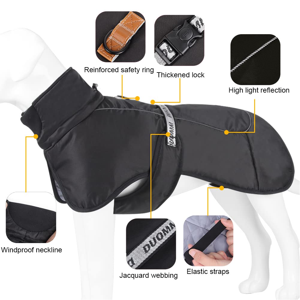 Personalized Pet Winter Warm Reflective Safety Puffer Vest | BKPet302