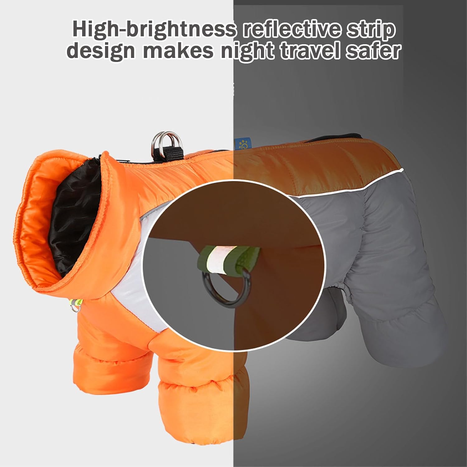 Personalized Pet Winter Warm Windproof Puffer Jacket | BKPet269