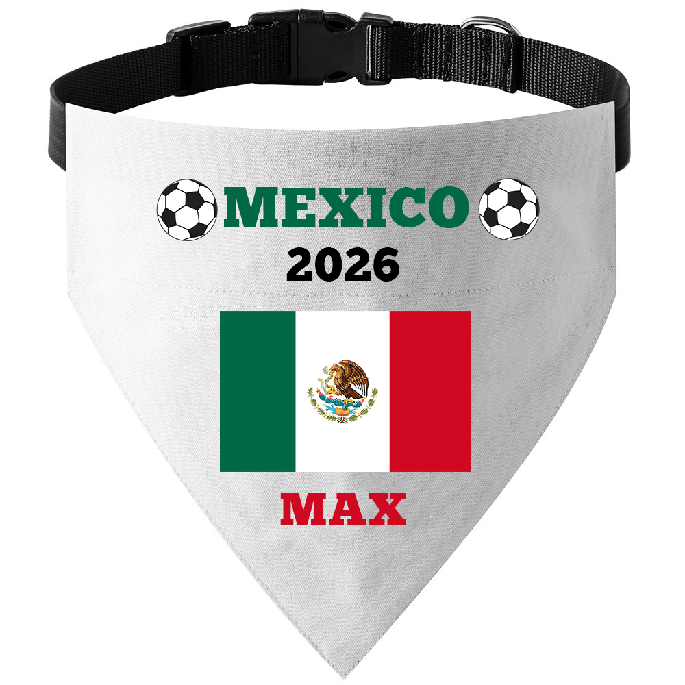 Personalized Soccer Fan Dog Bandana With Owner Matching Shirt | MNCloth218
