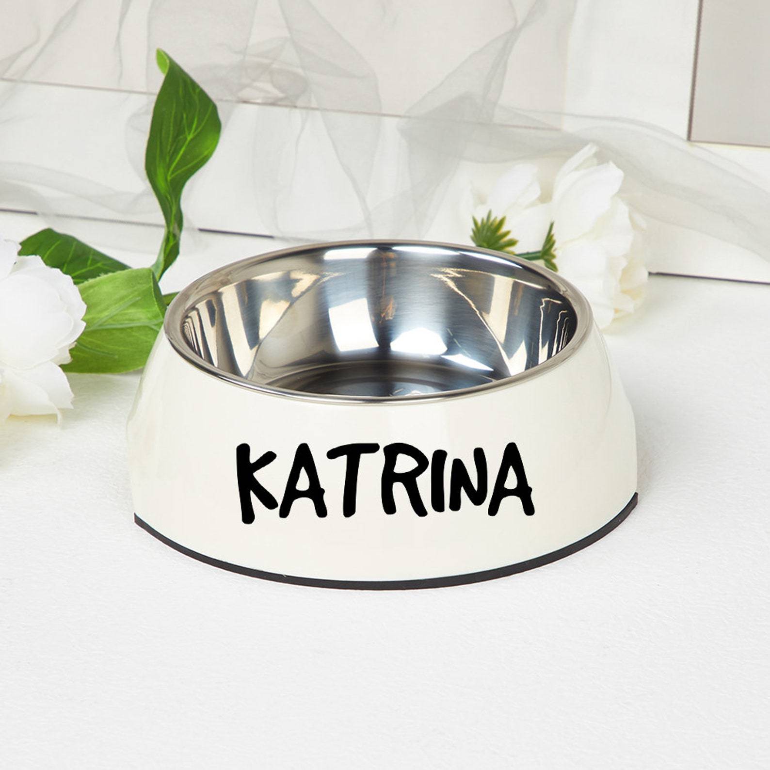 Personalized Pet Stainless Steel Dog Bowl  | CWToy20