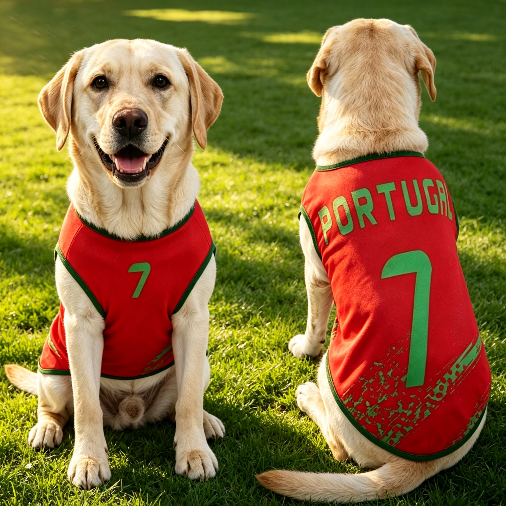 Personalized Dog & Cat Soccer Fan Sporty Vest | MNCloth217
