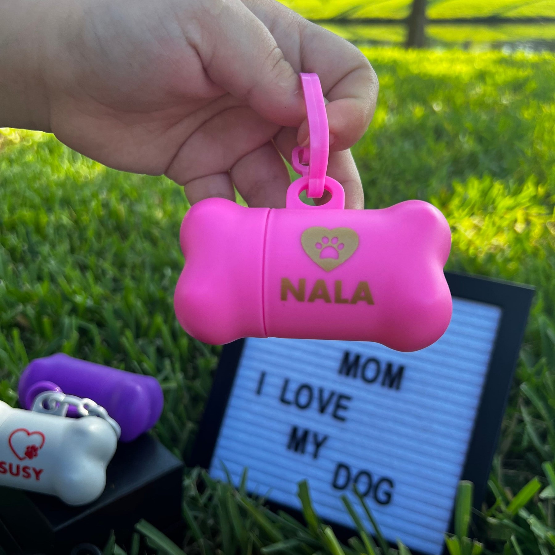 Personalized Dog Waste Bag Container Holder | BKPet146