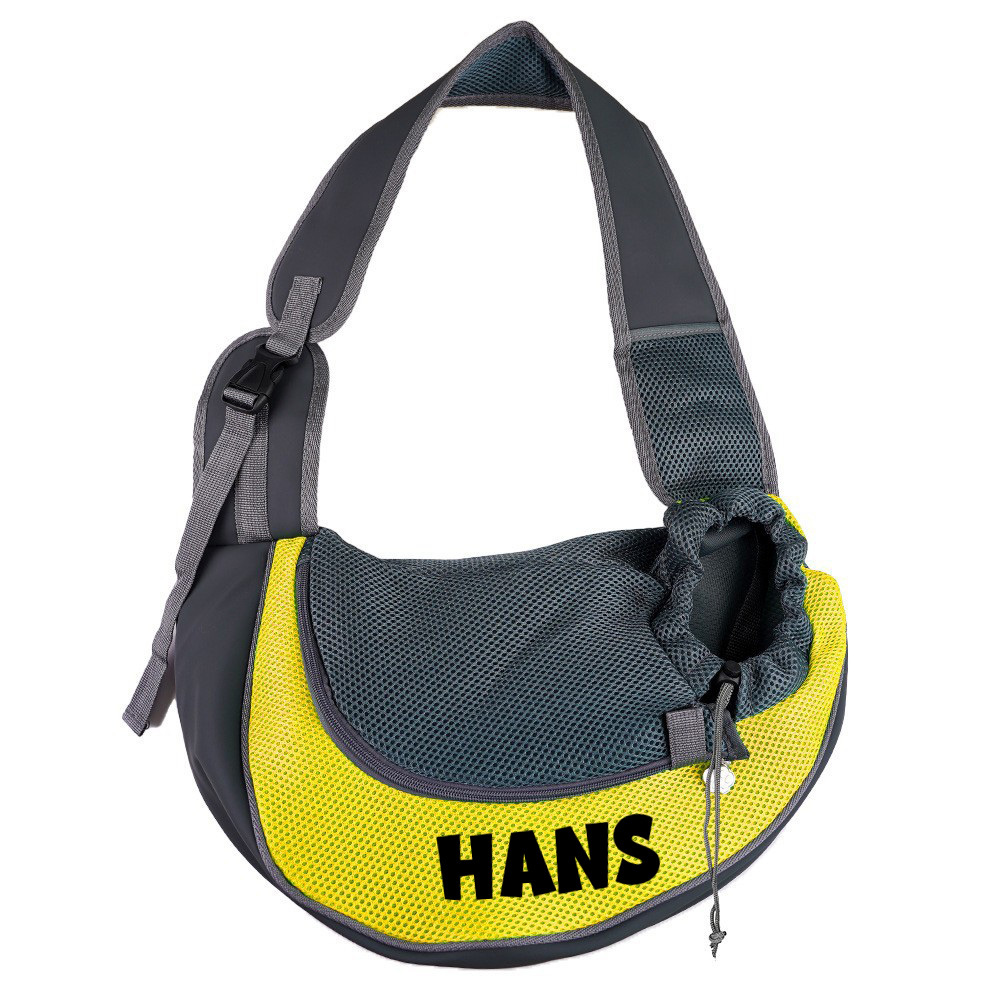 Personalized Hands Free Breathable Mesh Dog Sling Carrier | BKPet189