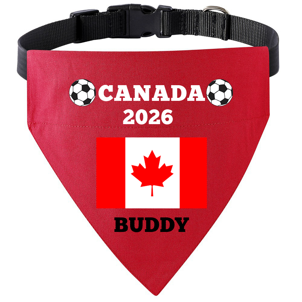 Personalized Soccer Fan Dog Bandana With Owner Matching Shirt | MNCloth218