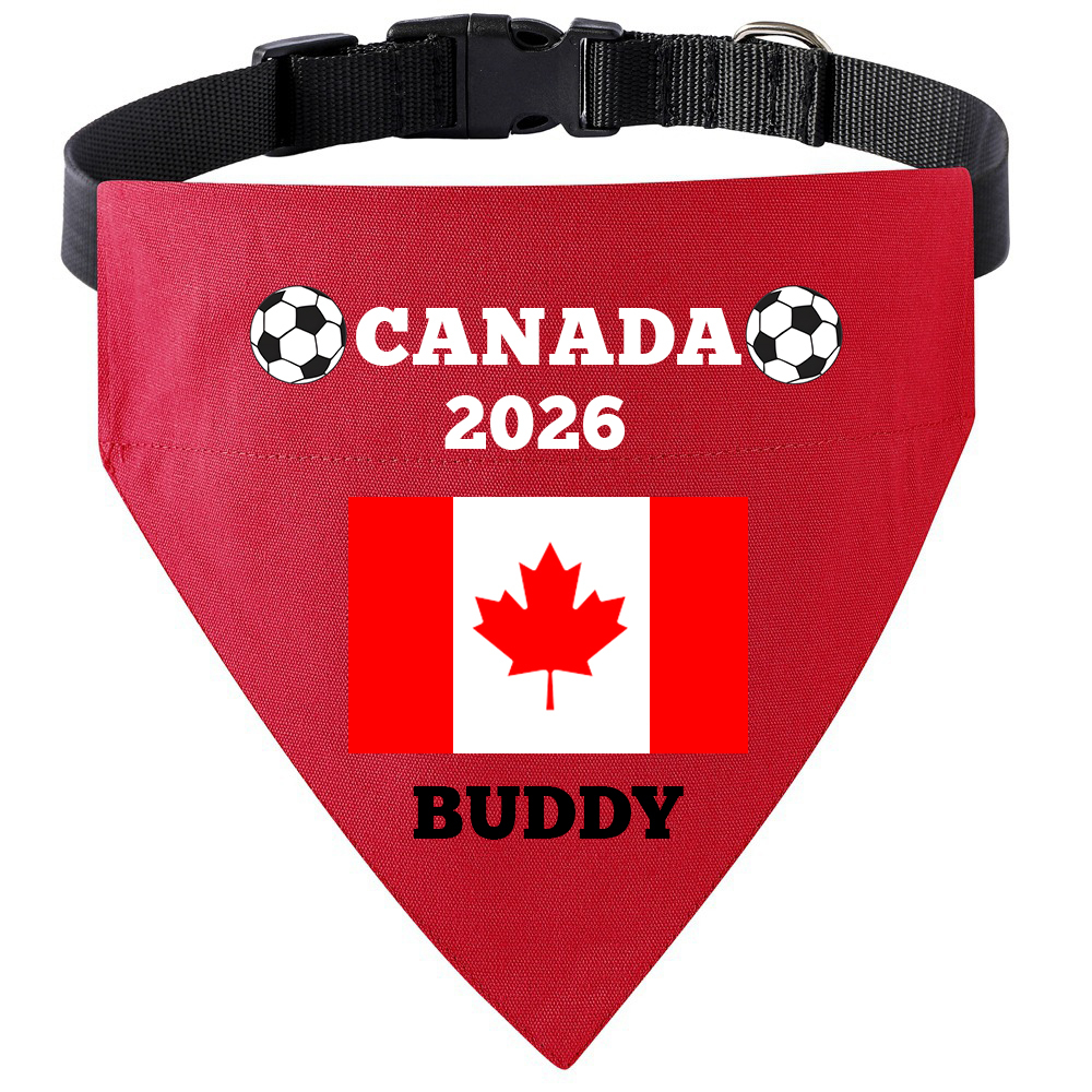 Personalized Soccer Fan Dog Bandana With Owner Matching Shirt | MNCloth218