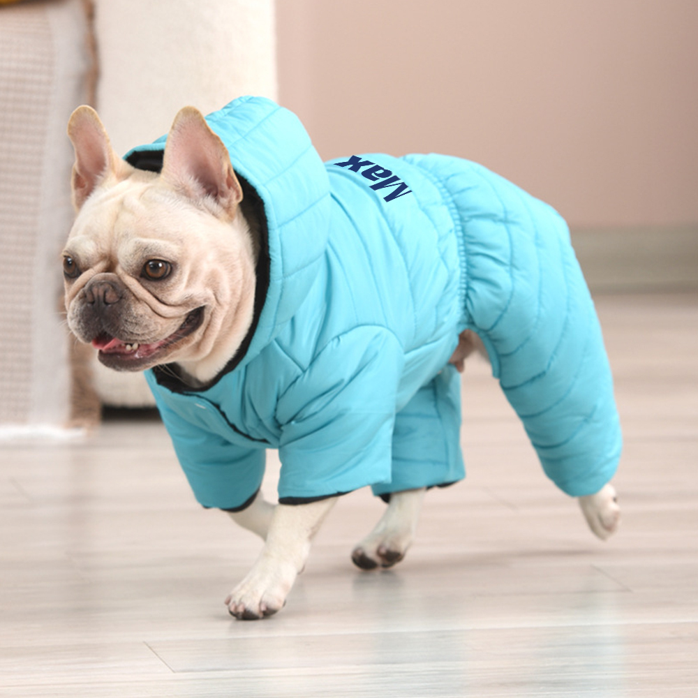 Personalized Pet Winter Warm Windproof Large Puffer Jacket | BKPet310