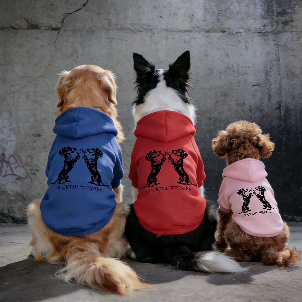 COCKTAIL WEENIES Puppy Hoodie | BKPet337