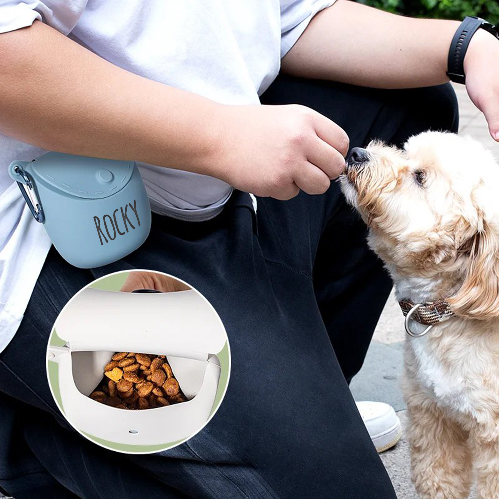 Personalized Silicone Training Dog Food Waist Bag | BKPet409