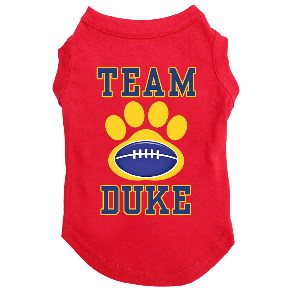 Personalized Football Team Pet Paw Soft Shirt | BKPet426