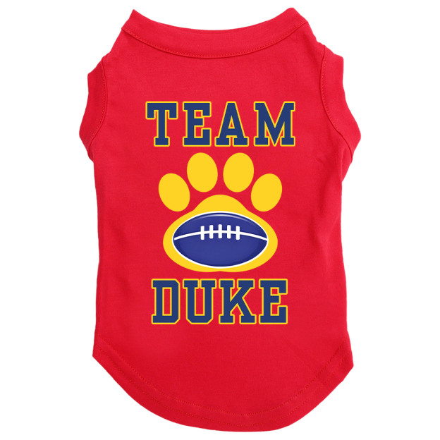 Personalized Football Team Pet Paw Soft Shirt | BKPet426