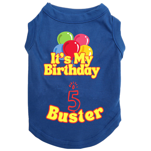 Personalized It’s My Birthday Pet Shirt | BKPet449
