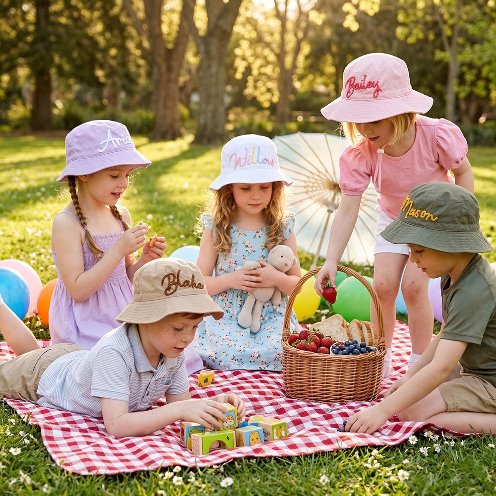 Personalized Kid Handmade Crocheted Fisherman's Hat | MNSummer17