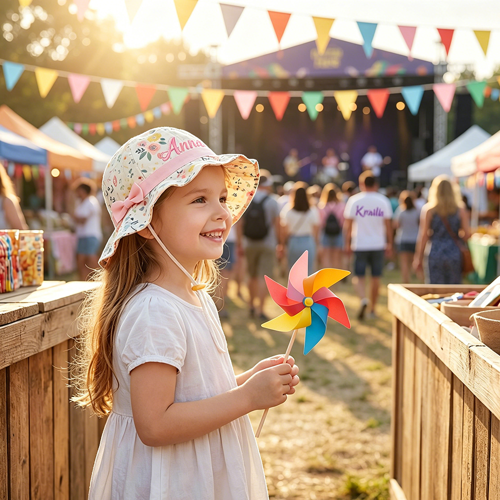 Personalized Embroidery Kids Bucket Hat | MNSummer15