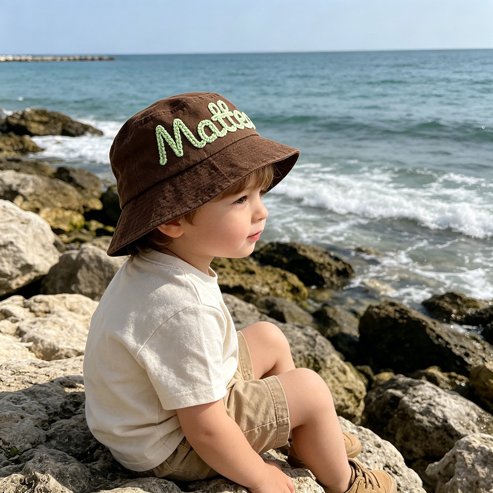 Personalized Embroidery Baby Bucket Hat With Name | MNSummer11