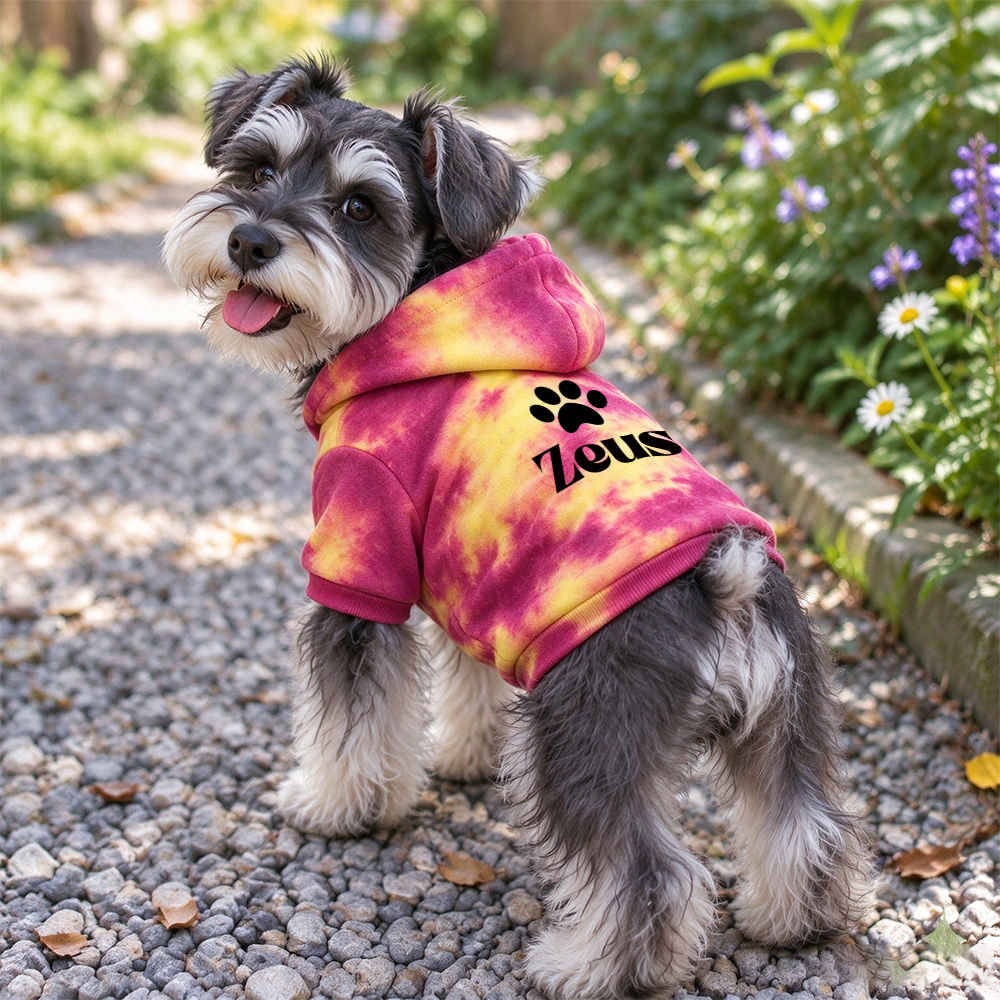 Personalized Pets Colorful Tie-Dye Hoodie | BKPet617